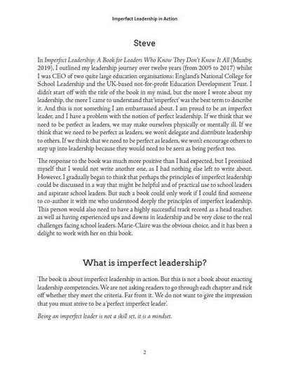 Imperfect Leadership in Action