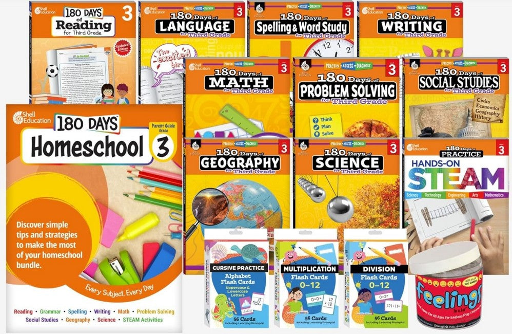 180 Days (TM): Homeschool Grade 3 Set