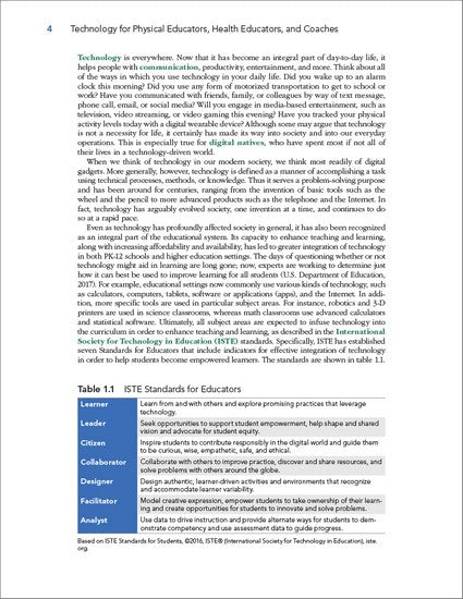Technology for Physical Educators, Health Educators, and Coaches