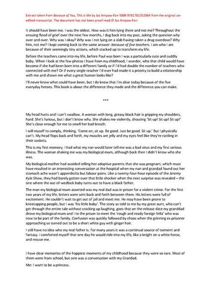 Because of You, This is Me